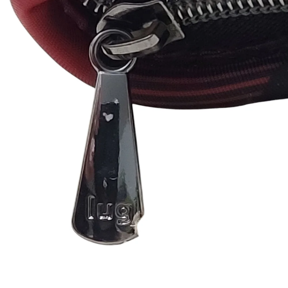 🚨LAST CHANCE 🚨 Lug Sleeper Zip Brush Holder Quilted Buffalo Check Red/Black